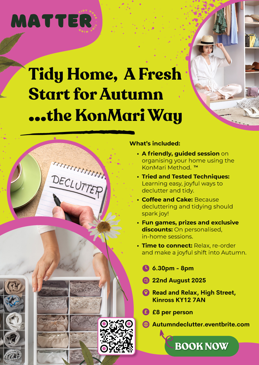 Tidy Home- A Fresh Start for Autumn……the KonMari Way
